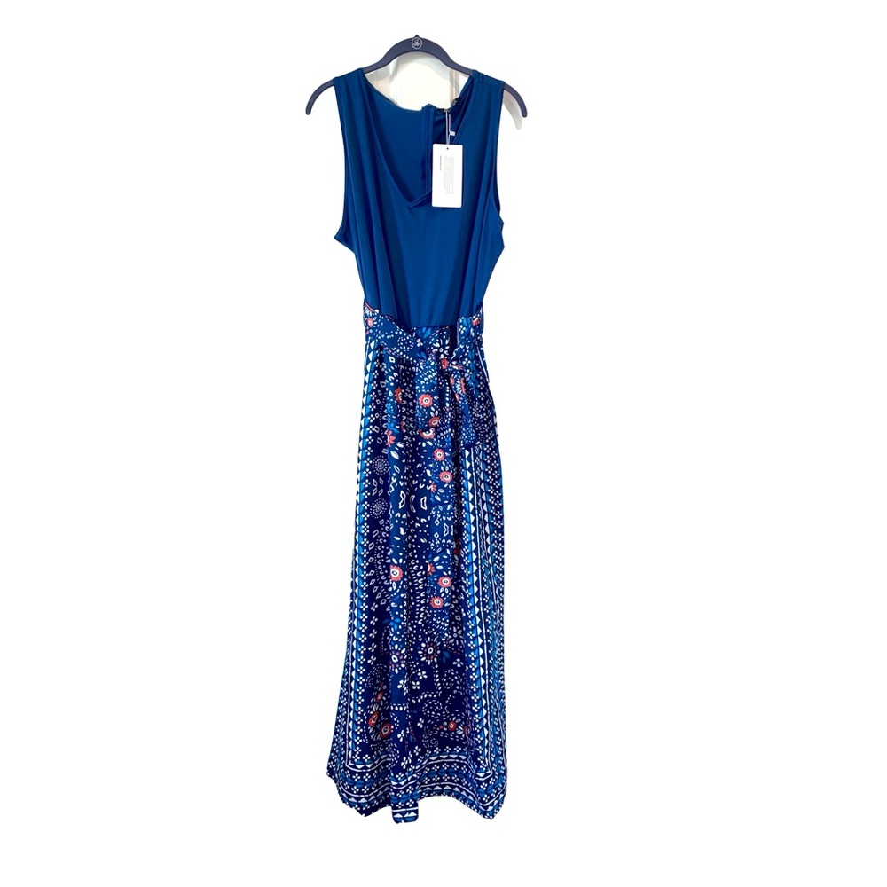NWT — BloomChic Elegant Teal Blue Floral Jumpsuit Wide Leg Plus Size 2X (18-20)